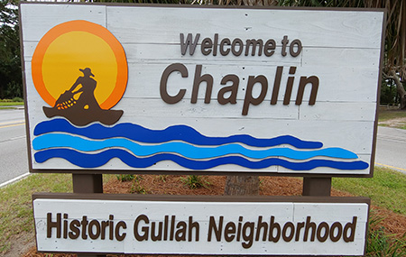 Chaplin Neighborhood Sign