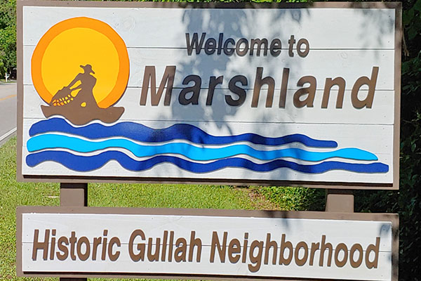 Marshland Neighborhood Sign