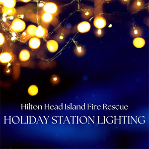 Hilton Head Island Fire Rescue Holiday Station Lighting
