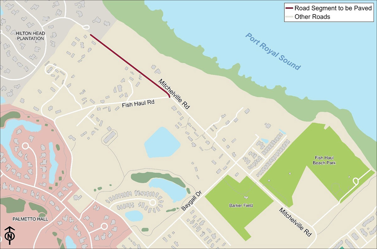 Mitchelville Road Area Map