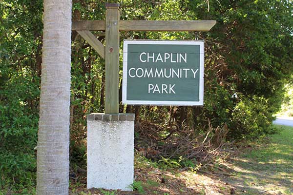 Chaplin Park Sign