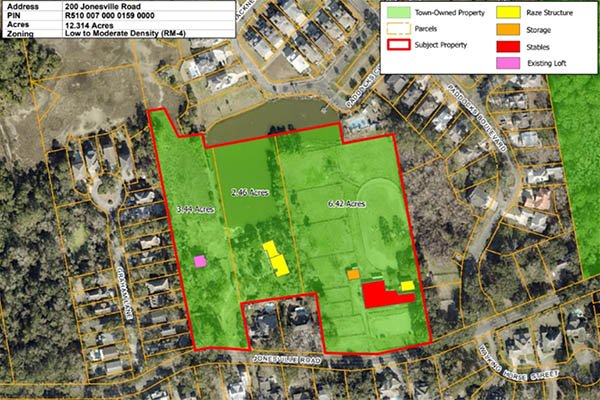 Map of the Jonesville Stables Property
