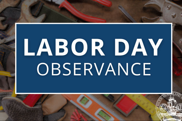 Labor Day Observance text