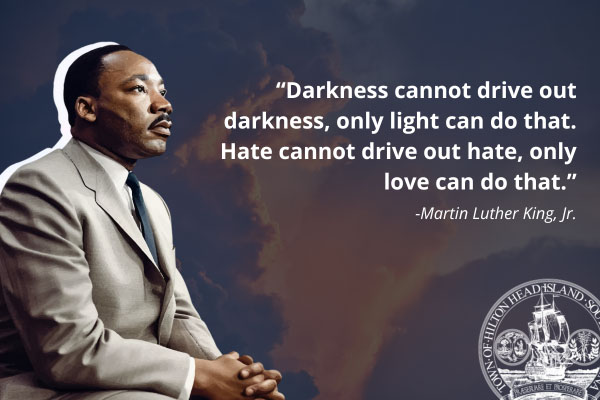 Martin Luther King Jr with quote