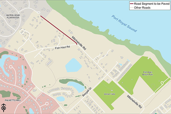 Mitchelville Road Area Map