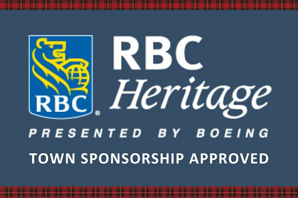 RBC Heritage Presented by Boeing Town Sponsorship Approved text with RBC logo