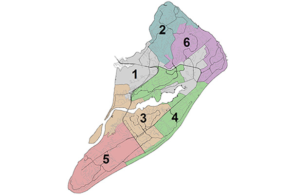 Hilton Head Island Town Council Ward Map