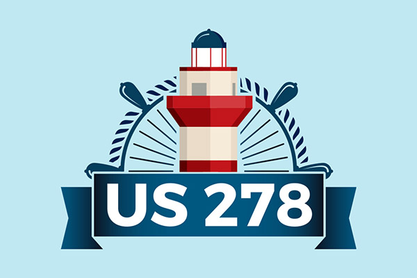 SCDOT US278 project logo on blue background