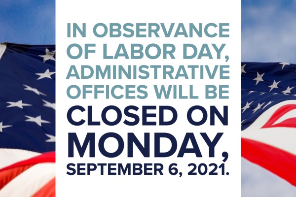 In observance of the Labor Day holiday, the Town of Hilton Head Island administrative offices will b