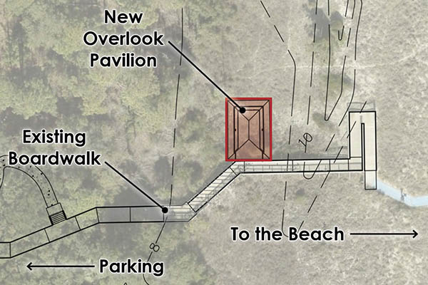 Plan for overlook pavilion