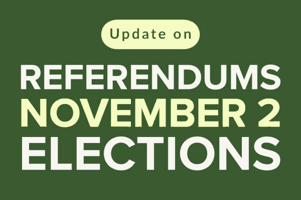 Update on Referendums November 2 Elections 