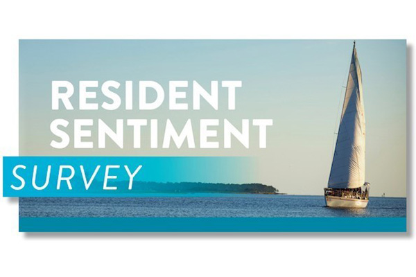 Resident Sentiment Survey Text - Sailboat on the ocean