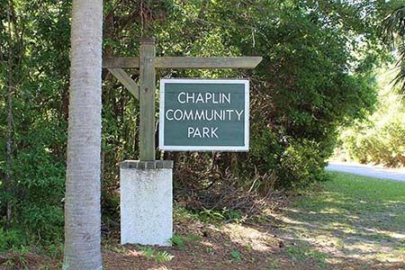 Chaplin Community Park Sign