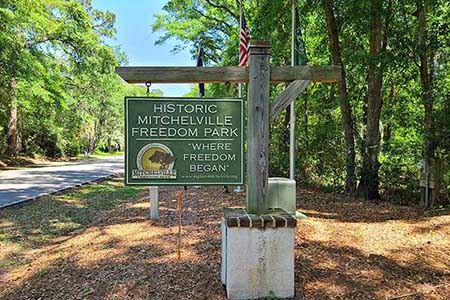 Historic Mitchelville Freedom Park Sign