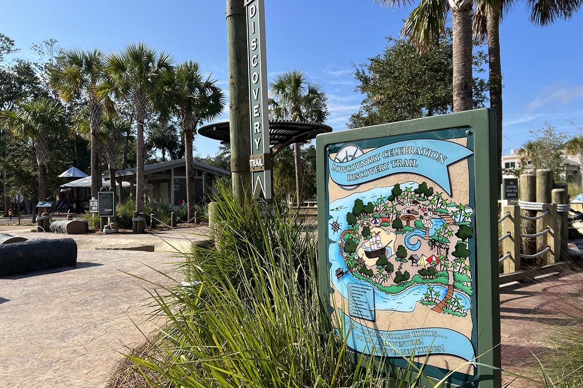 Discovery Trail Sign in Adventure Park