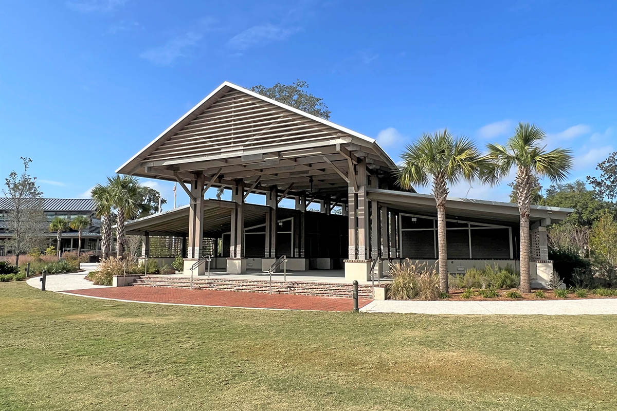 Pavilion overlooking the Lawn