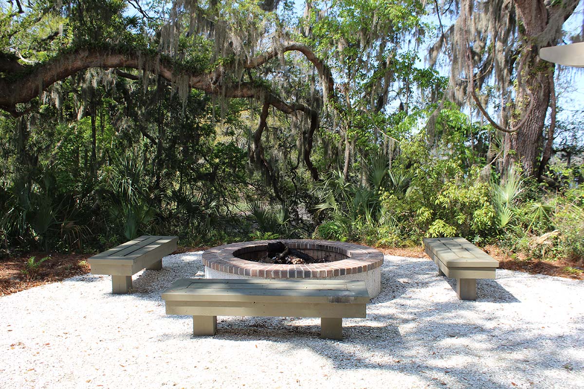 Firepit area and seating