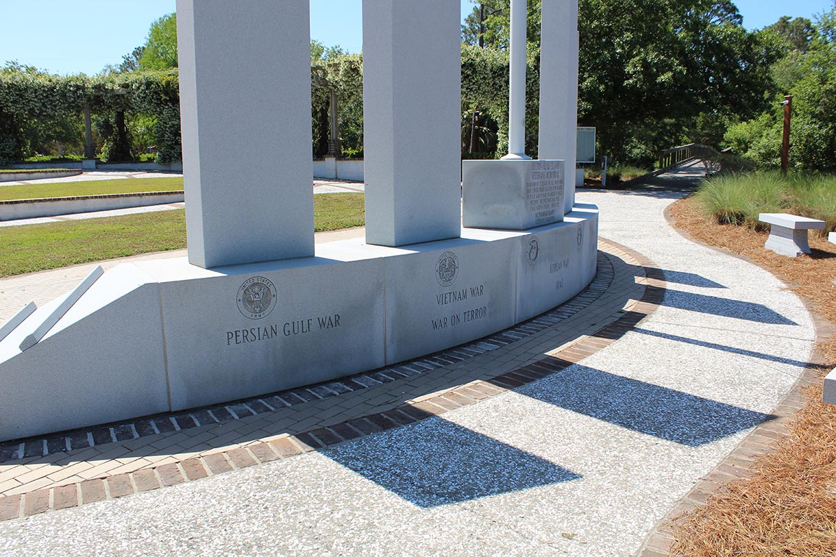 Veterans' Memorial back view