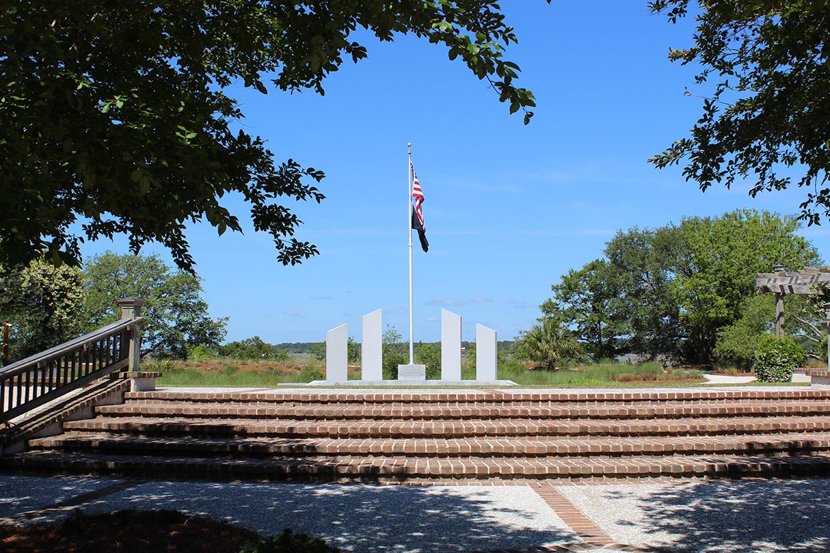 Stairs to the Veterans' Memorial