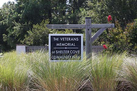 Veterans Memorial Park Sign