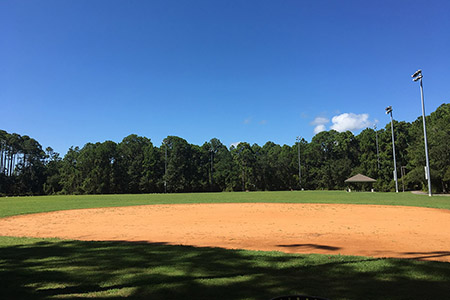 Multipurpose Field with baseball field, lighting and Pavilion