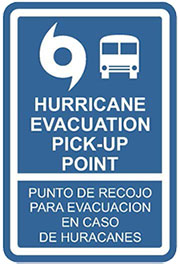 Hurricane Evacuation Pick-up Points